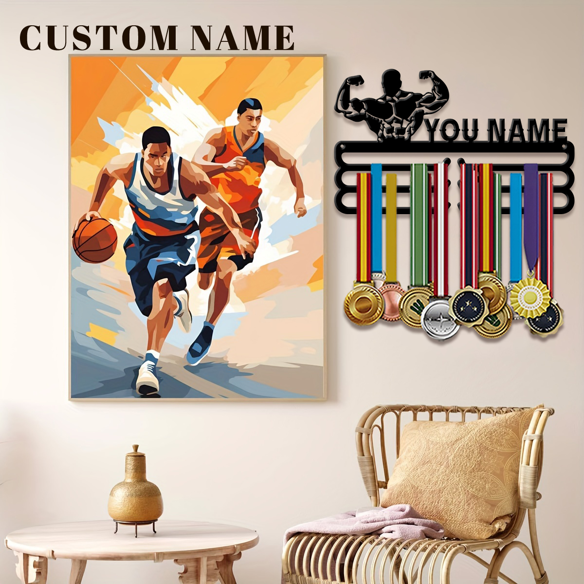 Health & Wellness Tourism - custom Health, fitness Metal medal display