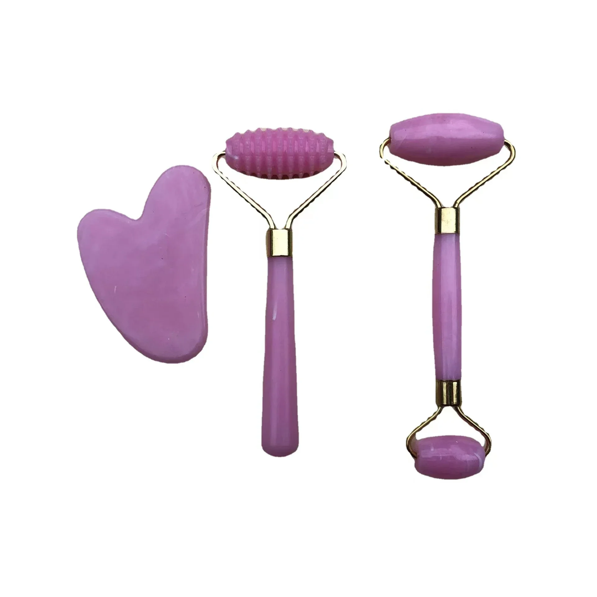 Jade Gua Sha Tool - Resin Roller Massager for Face Body
