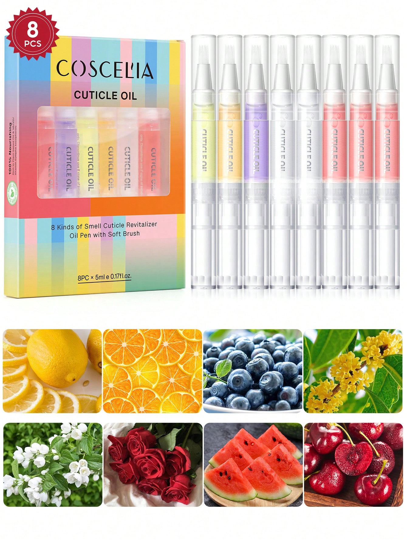 Health & Wellness Tourism - coscelia 1/4/5/8/16PCS 5ML Nail Cuticle Oil