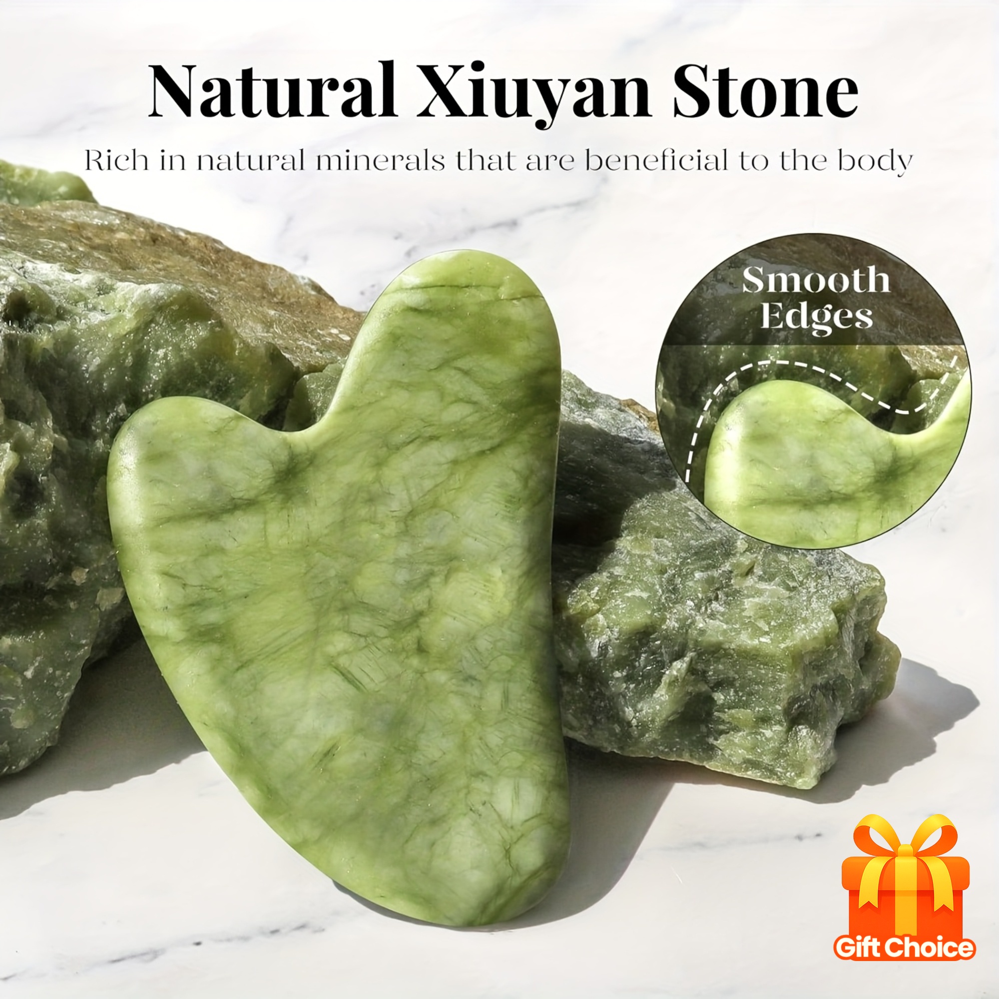 Jade Gua Sha Tool - Facial Gua Sha Tool Jade Guasha