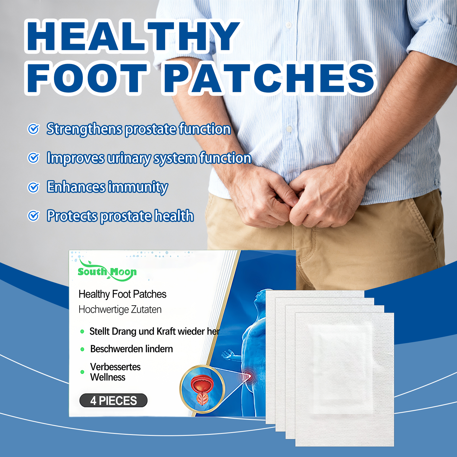 4/8/12pcs Prostate Detox Foof  - Detox Foot Patch บทวิจารณ์และราคา