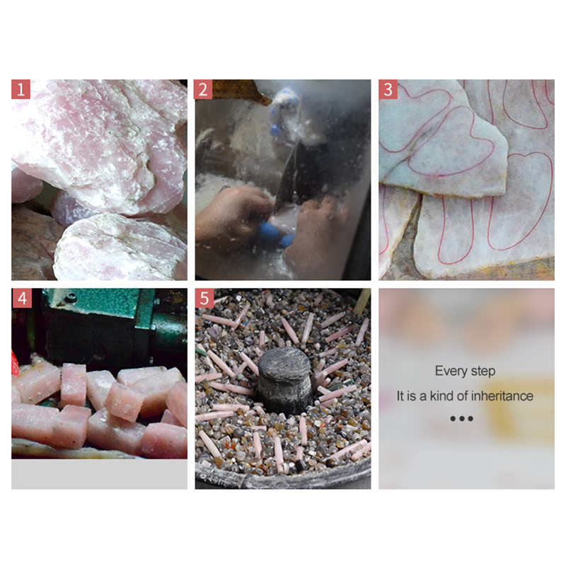 Natural Rose Jade Gouache Scra - Jade Gua Sha Tool บทวิจารณ์และราคา