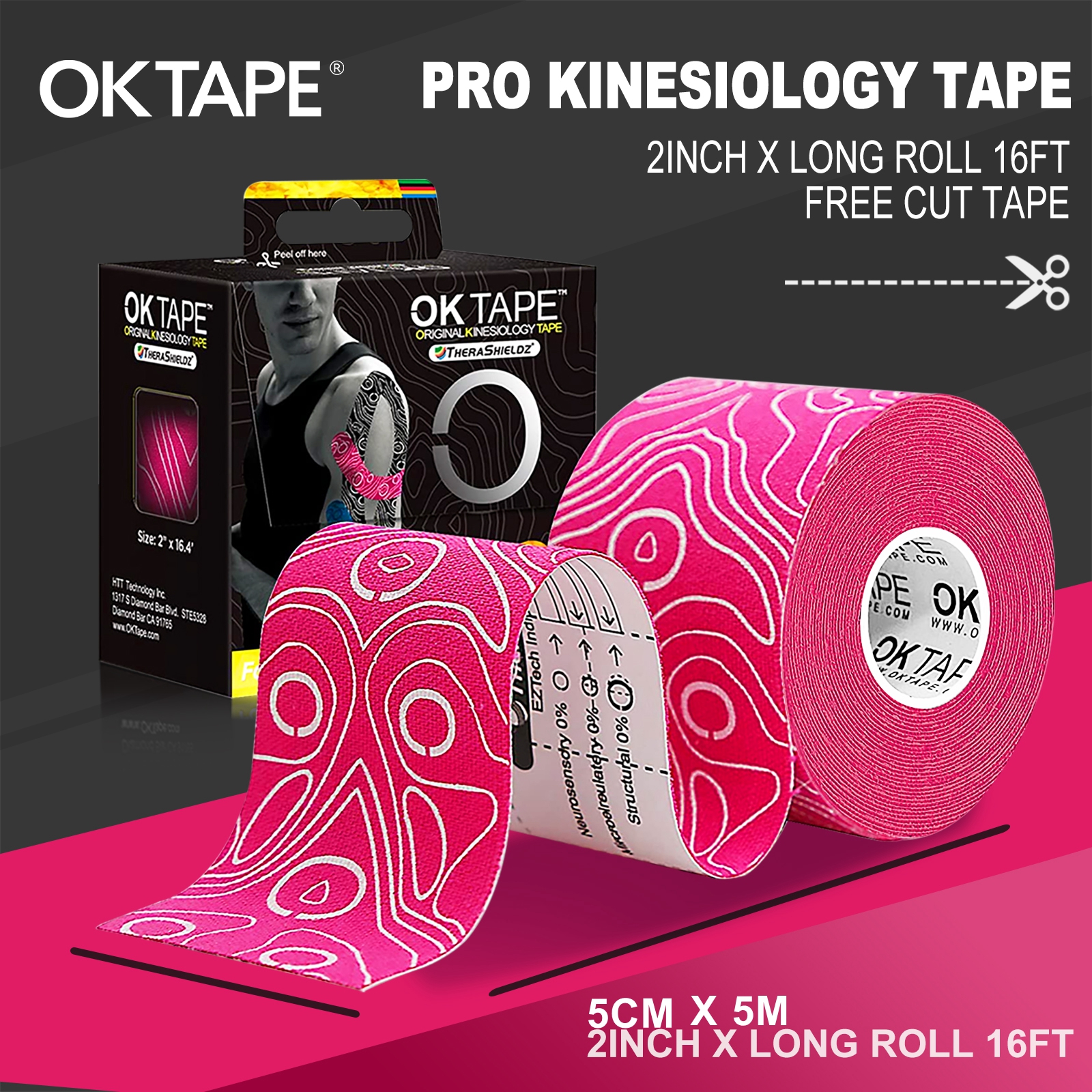 OK TAPE Kinesiology Tape 4 Rol - Sports Taping Precut บทวิจารณ์และราคา
