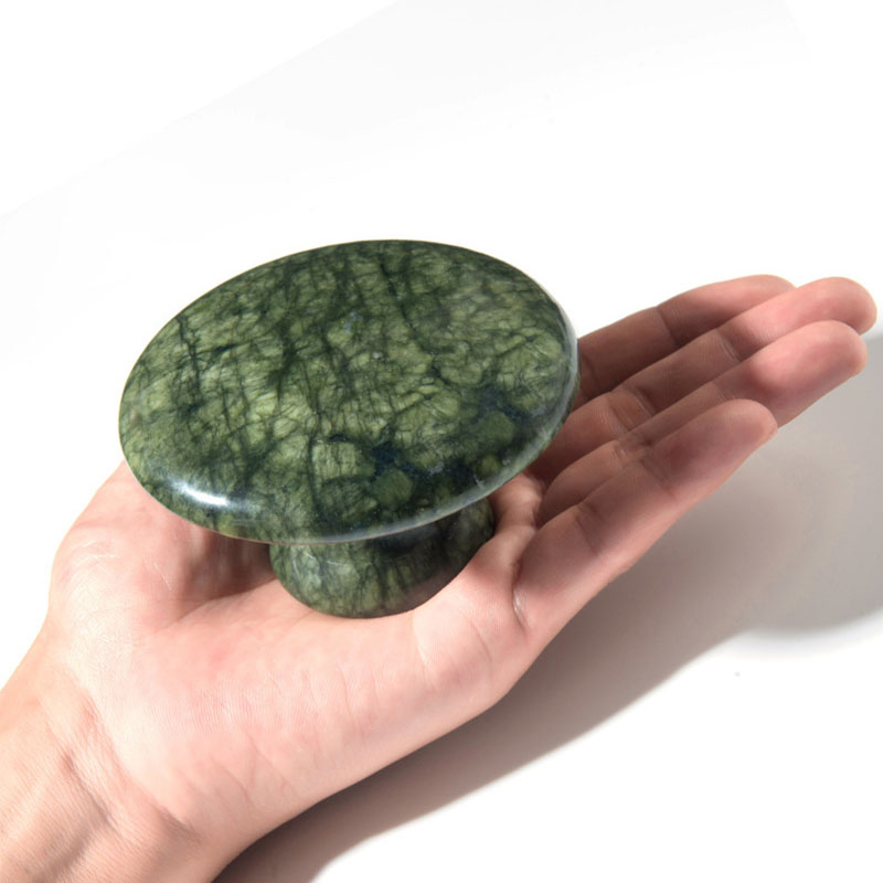 Natural Jade Mushroom Head Mas - Jade Gua Sha Tool บทวิจารณ์และราคา