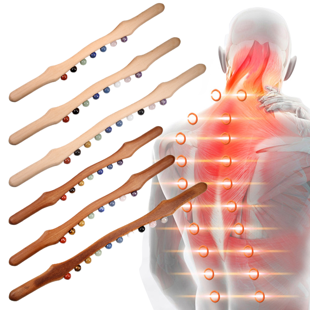 Wood Massage Stick 10 Jade Sto - Jade Gua Sha Tool บทวิจารณ์และราคา