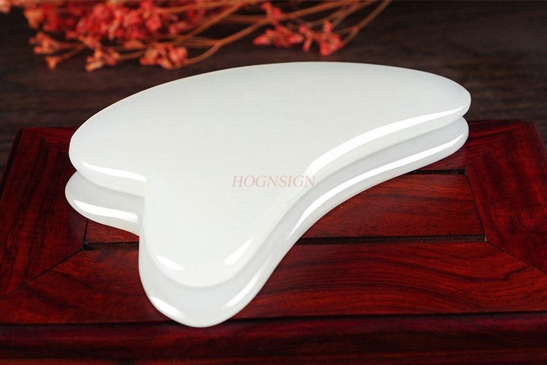 2pcs Natural jade facial shavi - Jade Gua Sha Tool บทวิจารณ์และราคา