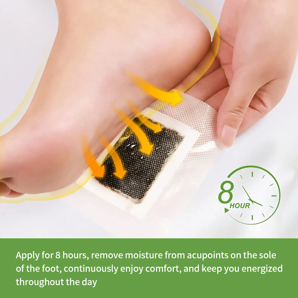 100PCS Natural Detox Foot Bamb - Detox Foot Patch บทวิจารณ์และราคา