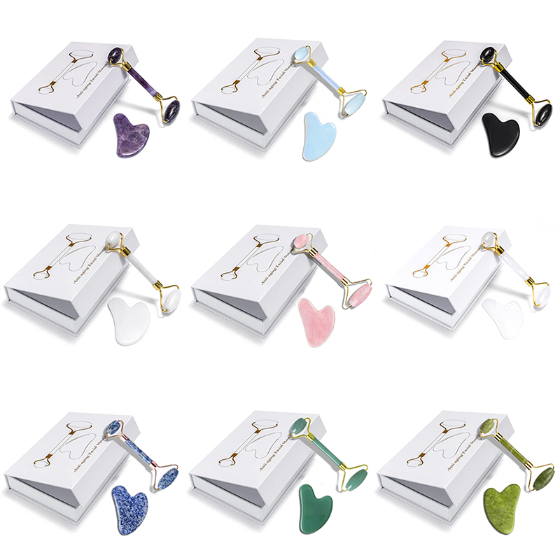 Rose Quartz Natural Jade Rolle - Jade Gua Sha Tool บทวิจารณ์และราคา