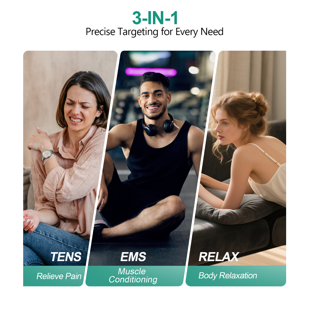3-in-1 TENS EMS Unit Wireless, - Tens Pain Relief Unit บทวิจารณ์และราคา