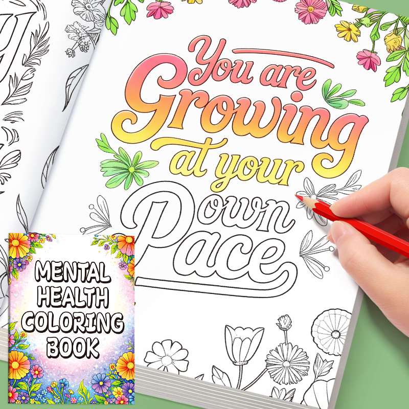 Adult Coloring Book 32 Pages M - Therapy Health And Wellness บทวิจารณ์และราคา