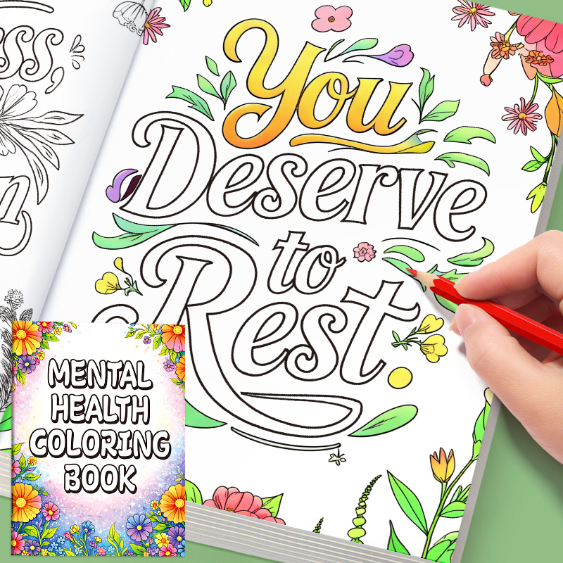 Adult Coloring Book 32 Pages M - Therapy Health And Wellness บทวิจารณ์และราคา