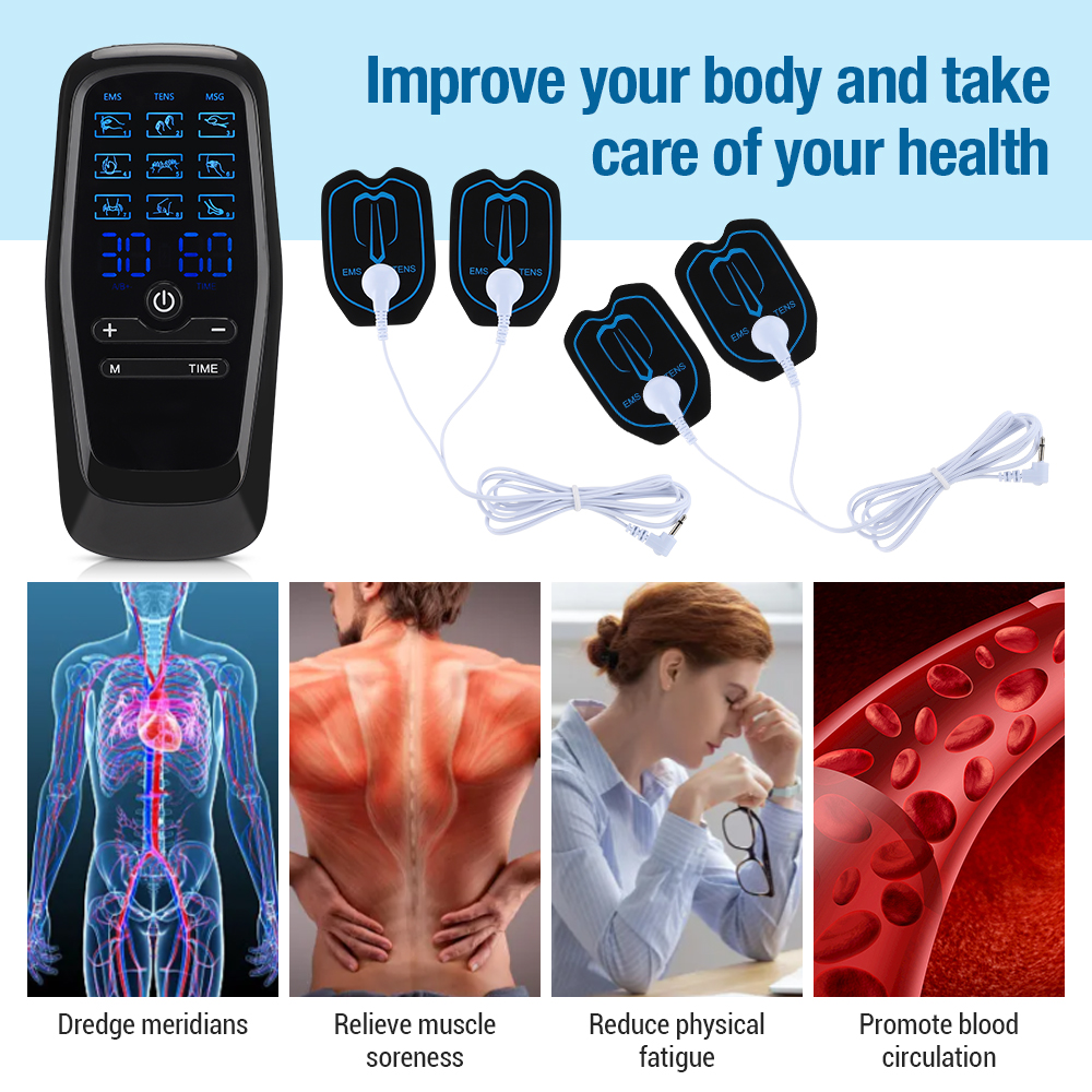 EMS Muscle Electrostimulator T - Tens Pain Relief Unit บทวิจารณ์และราคา