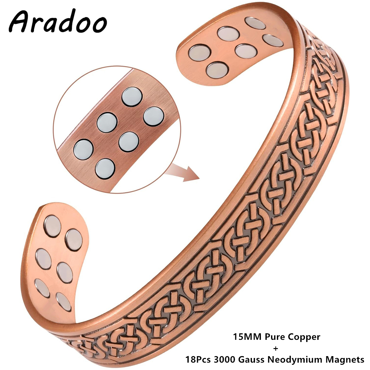 ARADOO Vintage Pure Copper Mag - Therapy Health And Wellness บทวิจารณ์และราคา