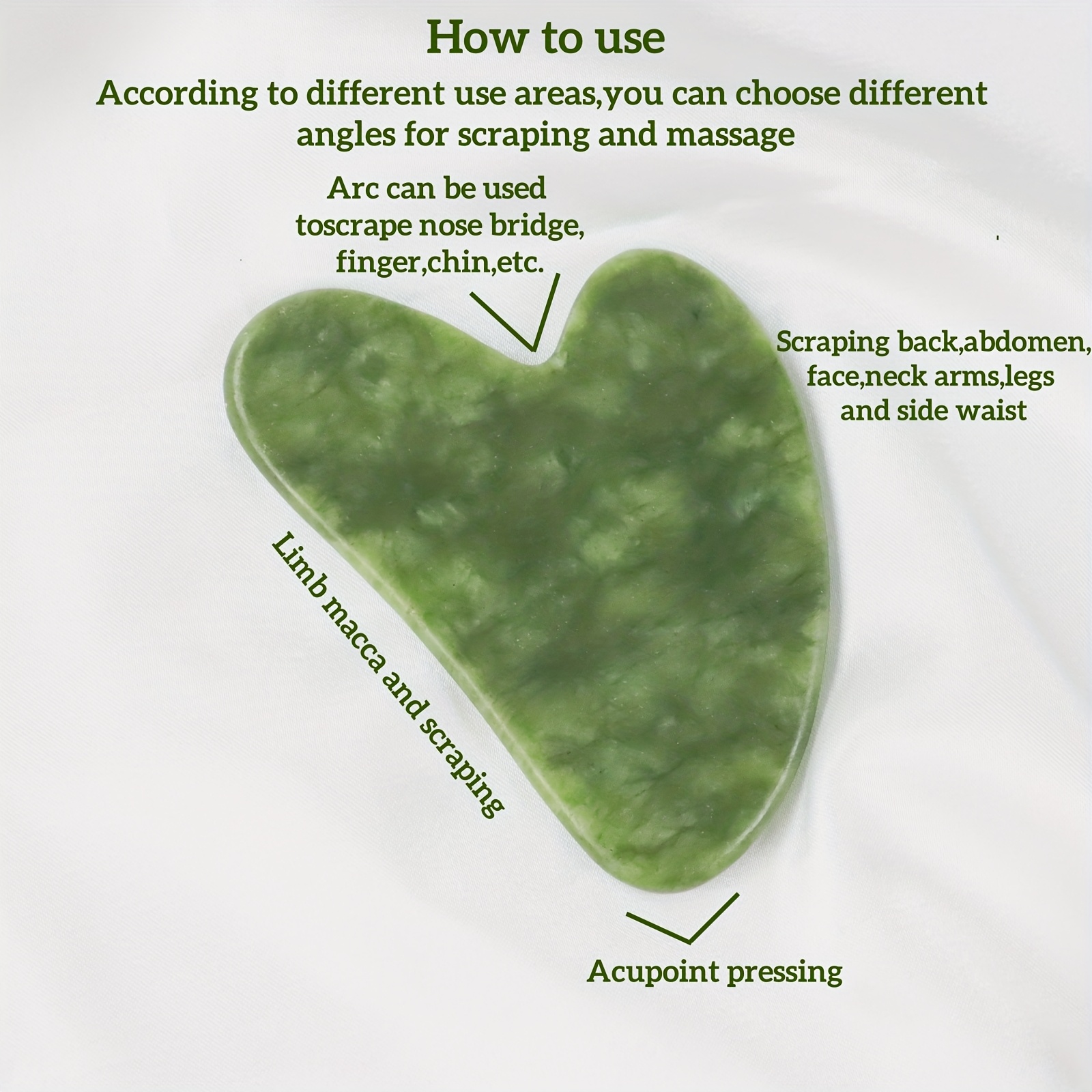 Facial Gua Sha Tool Jade Guash - Jade Gua Sha Tool บทวิจารณ์และราคา