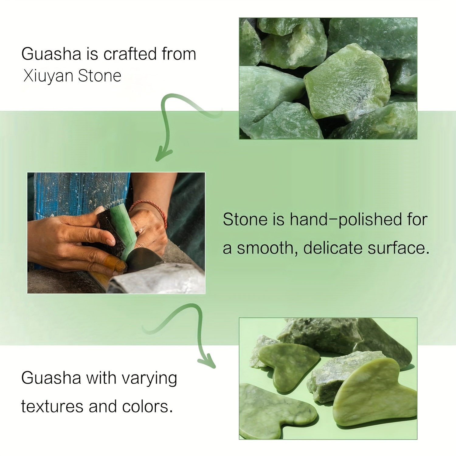 Facial Gua Sha Tool Jade Guash - Jade Gua Sha Tool บทวิจารณ์และราคา