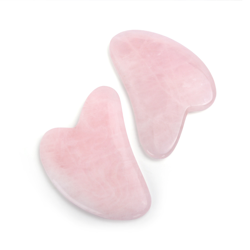 Rose Quartz Jade Guasha Massag - Jade Gua Sha Tool บทวิจารณ์และราคา