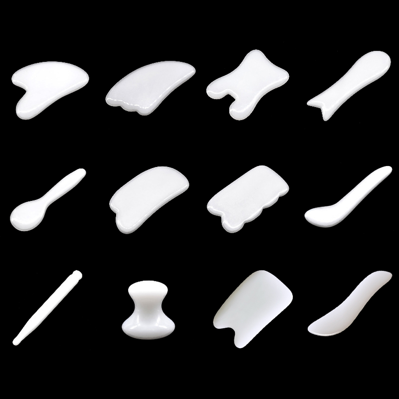 Natural White Jade Gua Sha Boa - Jade Gua Sha Tool บทวิจารณ์และราคา