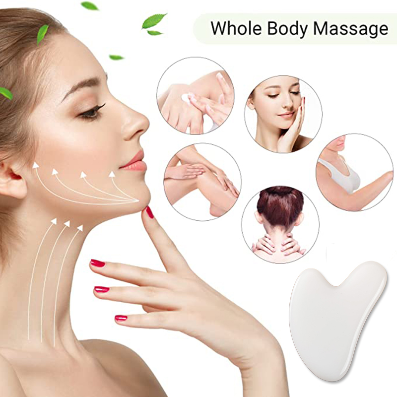 Natural White Jade Gua Sha Boa - Jade Gua Sha Tool บทวิจารณ์และราคา