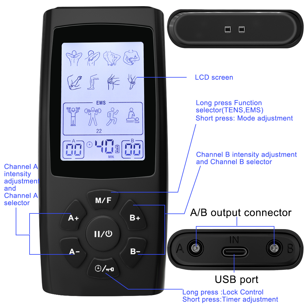 40 Levels Electric Tens Electr - Tens Pain Relief Unit บทวิจารณ์และราคา
