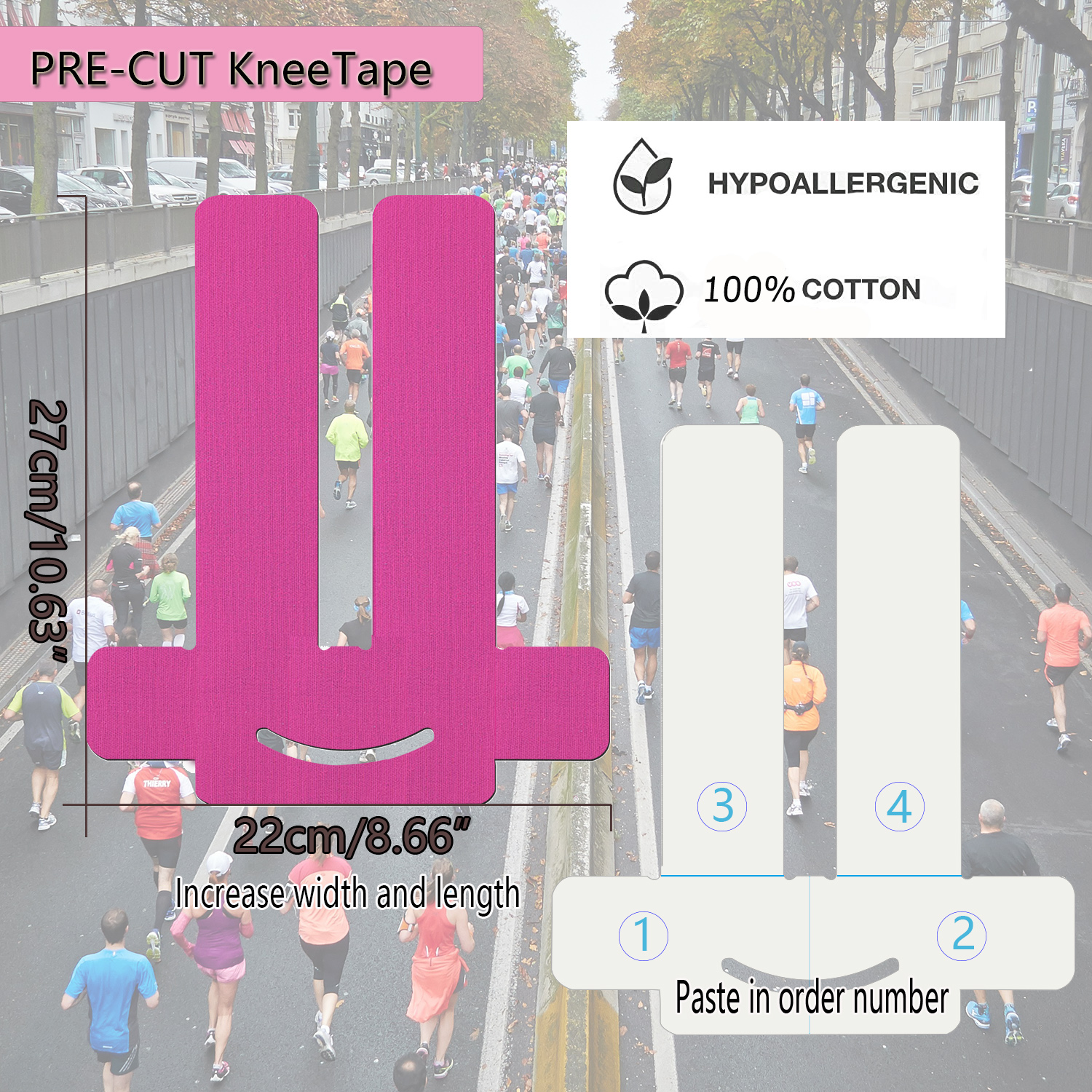 6/12pcs Precut Kinesiology Tap - Sports Taping Precut บทวิจารณ์และราคา
