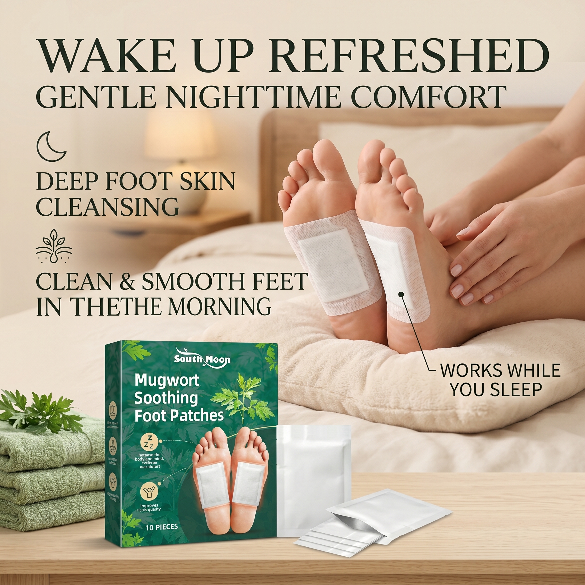 South Moon Mugwort Soothing Fo - Detox Foot Patch บทวิจารณ์และราคา