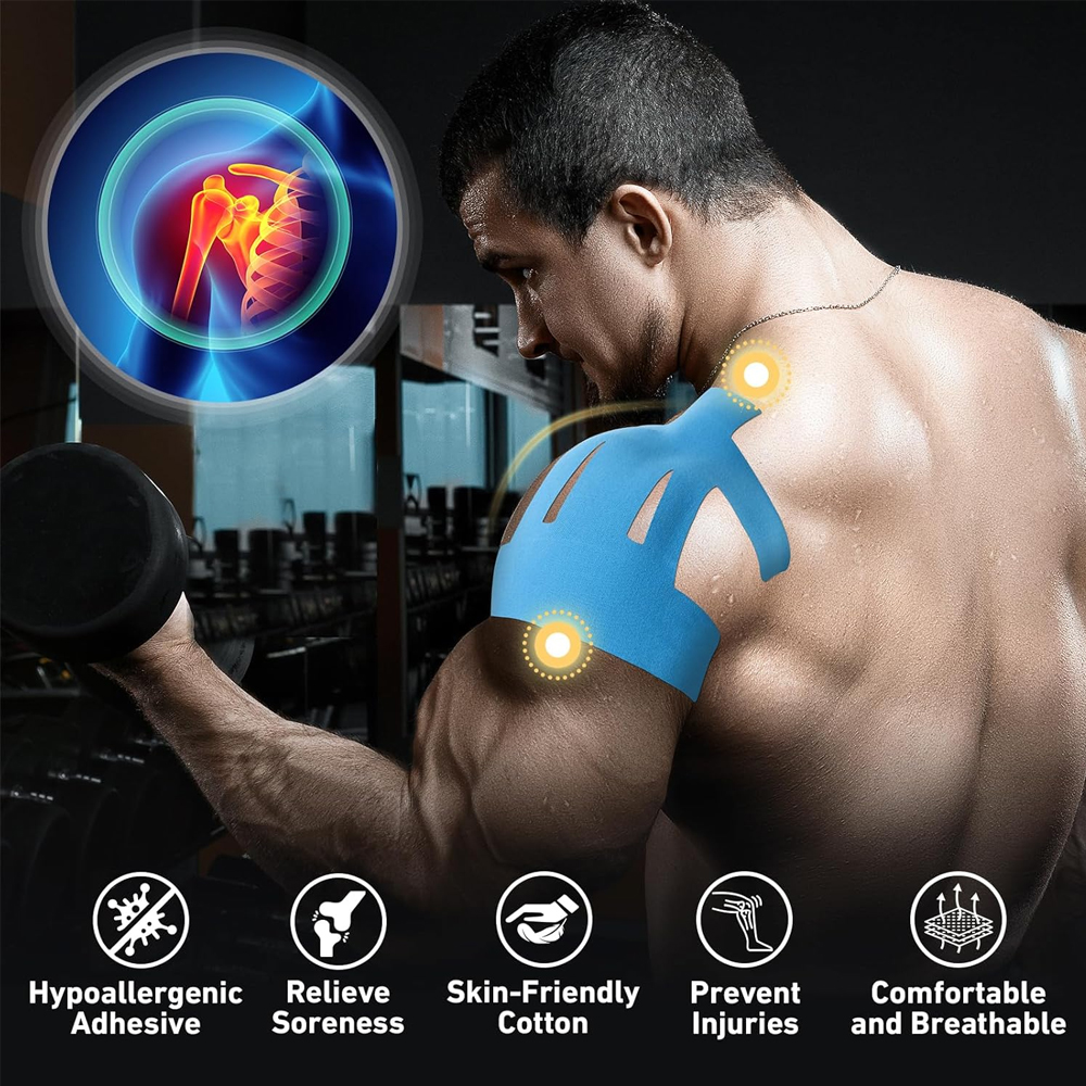 10PCS Precut Kinesiology Tape  - Sports Taping Precut บทวิจารณ์และราคา
