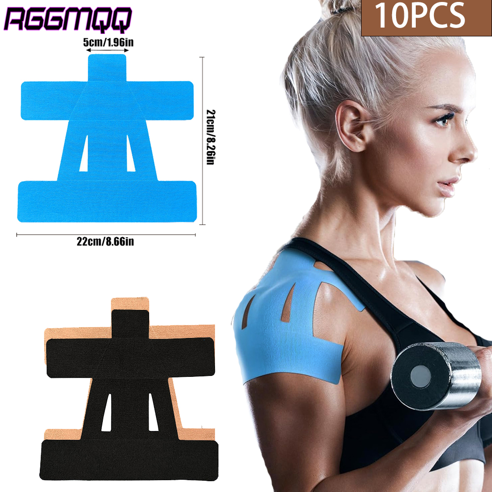 10PCS Precut Kinesiology Tape  - Sports Taping Precut บทวิจารณ์และราคา